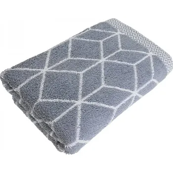 Ručník Ručníky GRAPHICS PRIZMA, tmavá šedá, Framsohn Výška cm: 100, Šířka cm: 50 28433-909