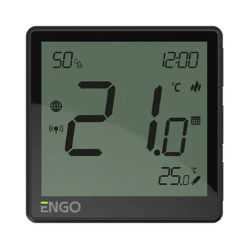 Centrální jednotka pro chytrou domácnost ENGO Controls Chytrý termostat EONE-230B, ENGO Smart, TUYA, černá