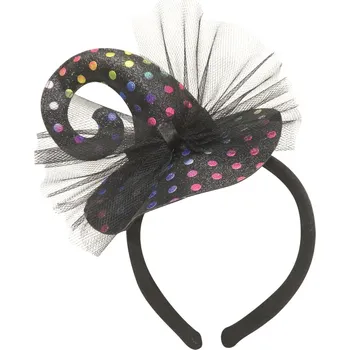 Karnevalový kostým Čelenka čarodějnice s puntíky 9192