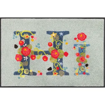 Rohožka wash+dry Interiérová rohožka Hi with Roses 50x75 cm Rozmer: 50x75 cm