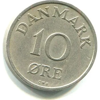 DÁNSKO. 10 öre 1956.