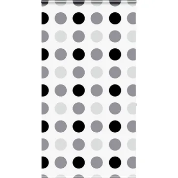 vidaXL Sprchová roleta s kazetou 140x240 cm Šířka látky 136 cm [4014994] Barva: Kruhy