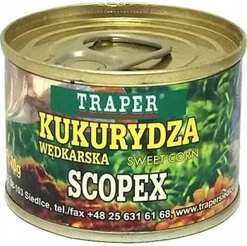 Návnadová surovina Traper Kukuřice Scopex 70g
