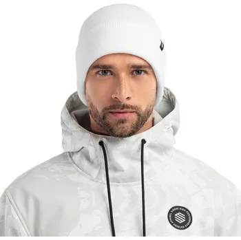 Čepice SIROKO Zimní čepice Snowflake BÍLÁ