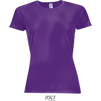 Dámské raglánové sportovní tričko Sporty Women dark purple XS