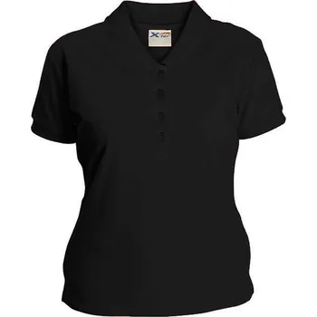 Dámské tričko Dámská hladká polokošile Xfer 190 černá (BL) XL
