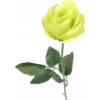 umělá květina Umělá růže jednotlivá žlutá 68 cm Květina do vazby vázy na hrob