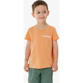 Pánské tričko QUECHUA Dětské turistické tričko NH 100 2–6 let 2 ROKY ORANŽOVÁ