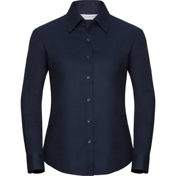 Dámská halenka Halenka Oxford s dlouhým rukávem 932F bright navy S