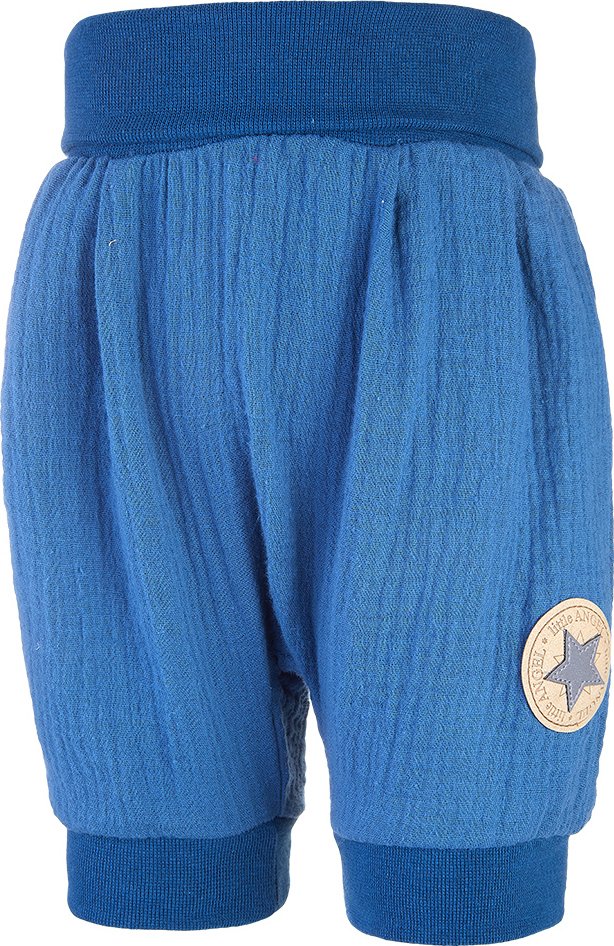 Little Angel Šortky tenké harémky - denim Velikost: 80