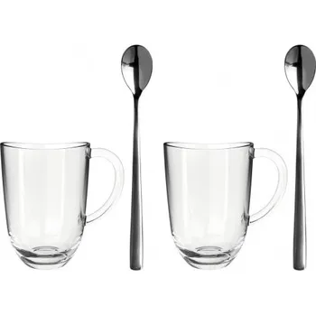 Leonardo Napoli Sada 2 sklenic na kávu a 2 lžiček L024217