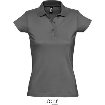Dámské tričko Dámské žerzejové polo Prescott Women dark grey XL