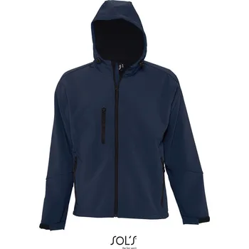3-vrstvá softshellová bunda s kapucí Replay Men french navy XL