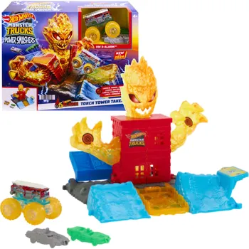 autodráha Mattel Závodní dráha Hot Wheels Monster Trucks Arena Smashers, Ohnivá věž