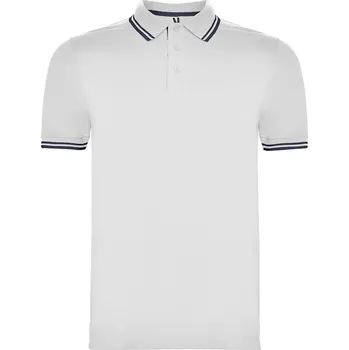 Dámské oblečení Pánská polokošile Montreal bílá-námořnická modrá (0155) M