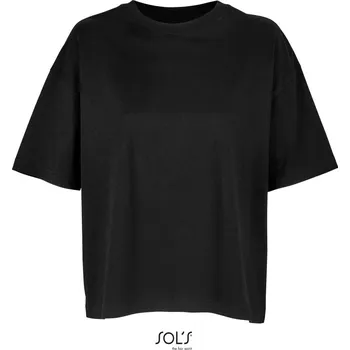 Dámské tričko Dámské oversize tričko Boxy Women deep black L