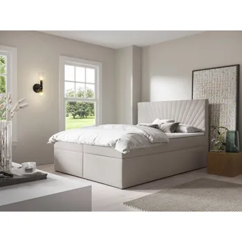 Postel Eka Kontinentální čalouněná postel AFRODITE - Trinity (200x200 cm) Barva látky Trinity: (2309) Červená