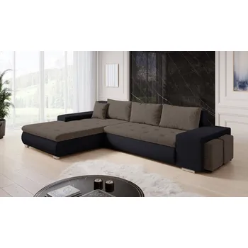 Sedací souprava MSL Rohová sedačka LATINA + 2x taburet, 285 cm Roh pohovky: Levý roh, Barva látky: BERLIN 03 + SOFT 11