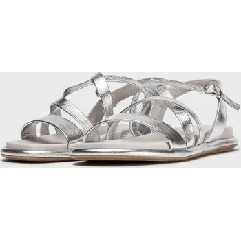 Dámské sandále Wonders dámské kožené sandály Izora AT-3402 stříbrné Velikost: 38