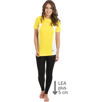 Dámské legíny Evona Dámské prodloužené bavlněné legíny LAUREN černé / prodlužené M