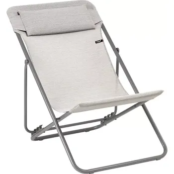 Zahradní lehátko Polohovací lehátko MAXITRANSAT+ BatylineDUO šedá Galet