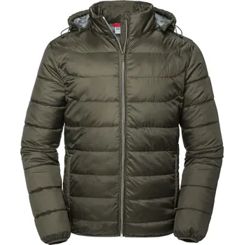 Pánská Nano bunda s kapucí 440M dark olive L