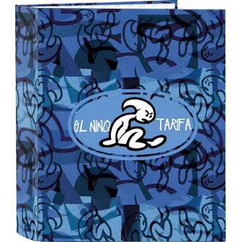 Set školních potřeb Kroužkový pořadač El Niño Roller Modrá Černá A4 (27 x 33 x 6 cm)