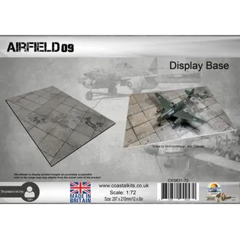 Plastikový model Coastal Kits - podložka pod letadlo - letecká základna 9, 29,7 x 21 cm, 1/72