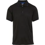 Piqué polo "Navigate" TRS 264 black-new royal XXL