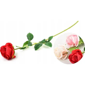 umělá květina VIRIDIS Umělý květ 64 x 10 cm růžová růže