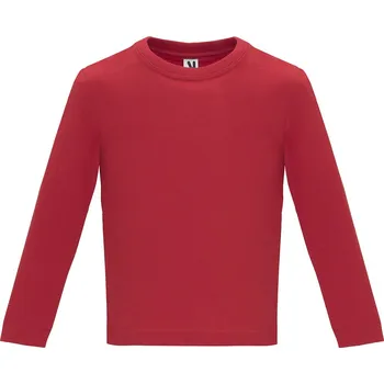 Dámské oblečení Dětské tričko s dlouhým rukávem Baby červená (60) 12M