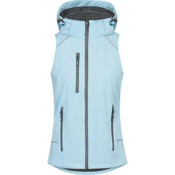 Dámská 2-vrstvá softshellová vesta 7845 ice blue M