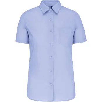 Dámská halenka Popelínová halenka "Judith" s krátkým rukávem K 548 bright sky S