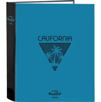 Set školních potřeb Kroužkový pořadač BlackFit8 California Modrá Černá A4 (27 x 33 x 6 cm)