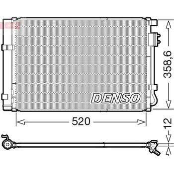Výparník klimatizace Kondenzátor, klimatizace DENSO DCN41011