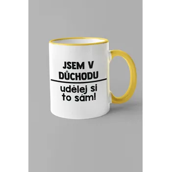 Hrnek Udělej si to sám Barva: Žlutá