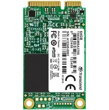 Pevný disk TRANSCEND SSD 64GB 370S, mSATA, SATA III, MLC