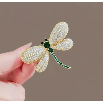 Brož Elegantní brož se zlatým leskem | Luxusní brož, dámská brož - XZ90