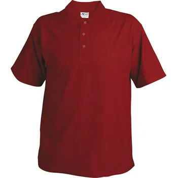 Dámské tričko Pánská pique polokošile Xfer 175 bordó (BU) L
