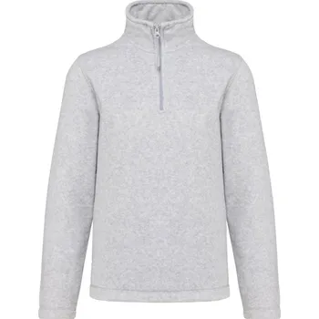 Pánská móda Mikrofleecová mikina s 1/4 zipem "Enzo" K 912 ash heather M