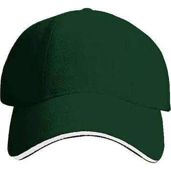 Kšiltovka Čepice Turned sandwich Xfer tmavě zelená-bílá (GRWH) UNI