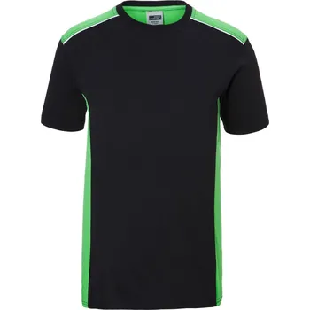 Pánské tričko Pánské pracovní tričko - Color JN 860 black-lime green 6XL