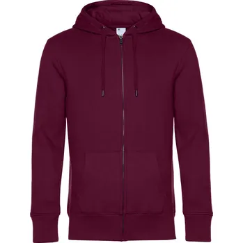 Pánská mikina Pánská mikina s kapucí KING Zipped Hood_° dark cherry M