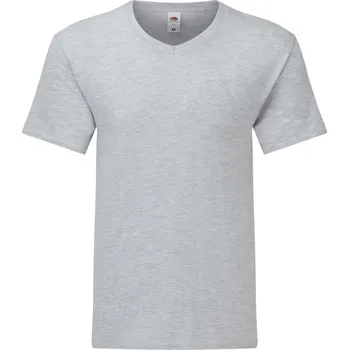 Dívčí tričko Tričko s výstřihem do V Iconic 150 V-Neck T heather grey S