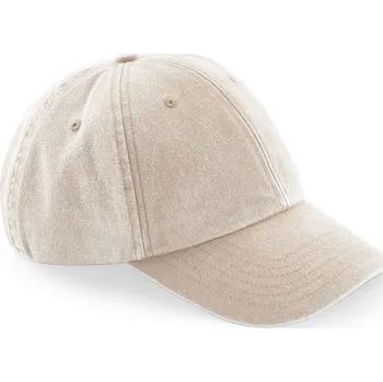 Pokrývka hlavy 6 panelová nízkoprofilová kšiltovka "Vintage" B 655 vintage stone onesize