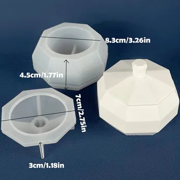 Forma na odlévání Silikonová forma pro odlévání betonu a svíček | forma na květináče, forma na svíčky - sklenice