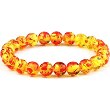 Náramek Stylový unisex náramek | pánské šperky | tibetské náramky - Imitace Amber