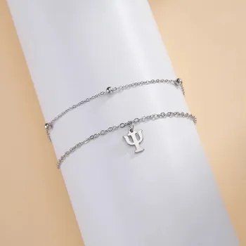 Náramek Řecký náramek se symbolem psi z oceli | náramek chirurgická ocel, ocelový šperk - Barva oceli