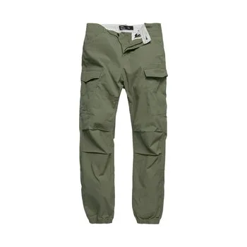 Pánské kalhoty Kalhoty Vintage Industries Conner Cargo Jogger - olivové, XXL