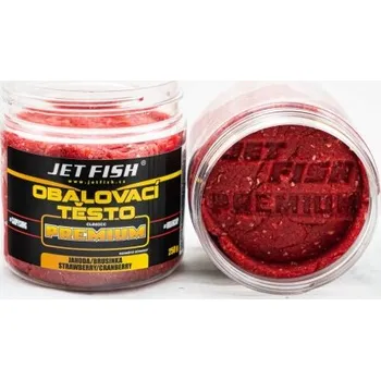 Návnadová pasta Jet Fish Premium Classic Obalovací Těsto 250g Příchuť: Jahoda/Brusinka